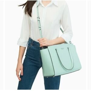 Kate Spade Handbag Crossbody Leather Bag Satchel Large Pockets Purse